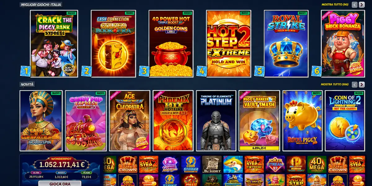 Migliori giochi in Italia e nuove slot machine su AllySpin Casino